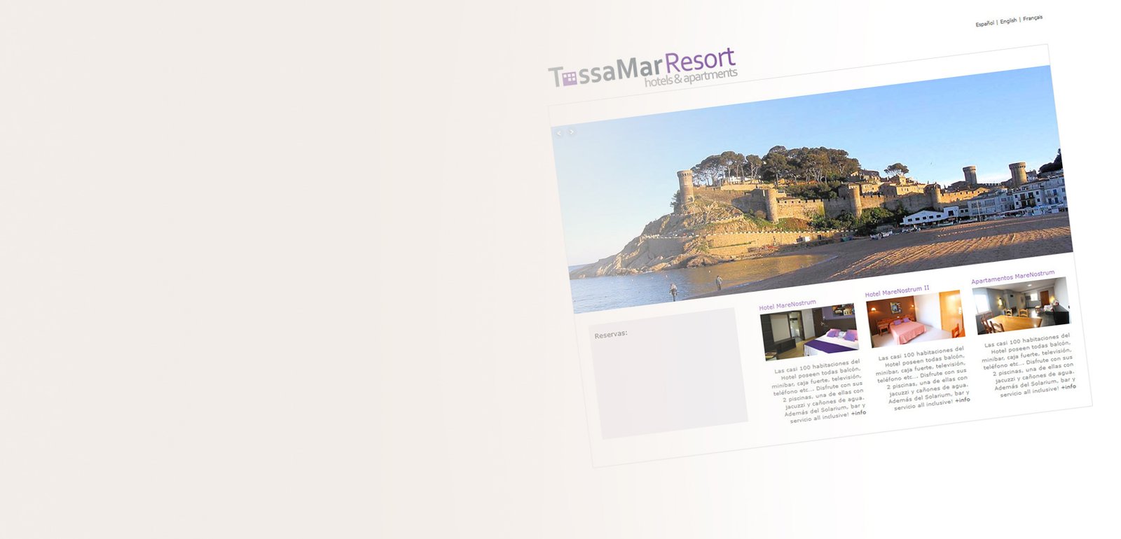 Diseño de logo para hotel y aparamentos TOSSAMAR RESORT
