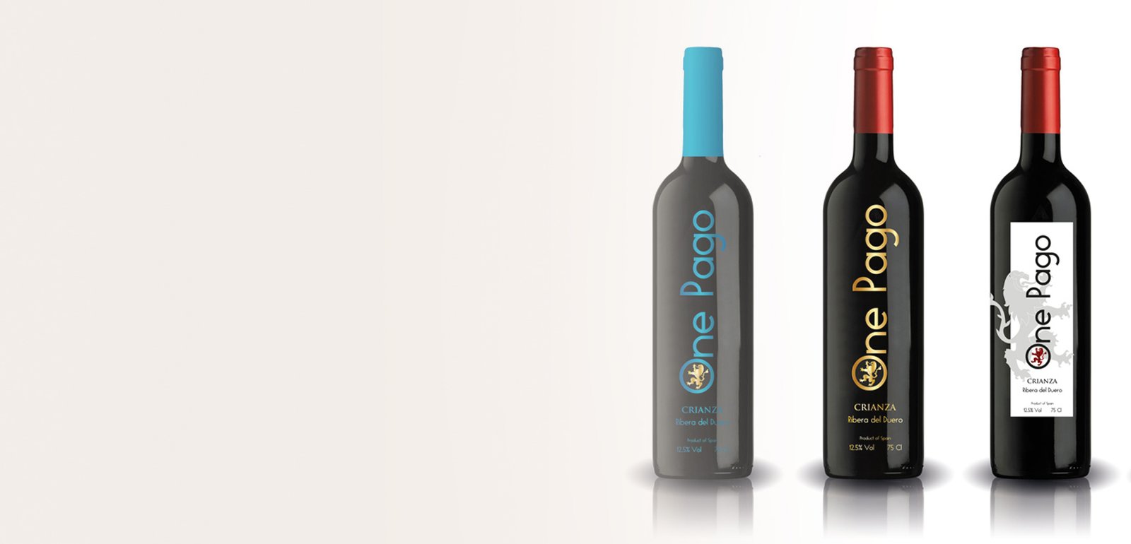 Diseño de etiquetas y packaging de vino para One Pago
