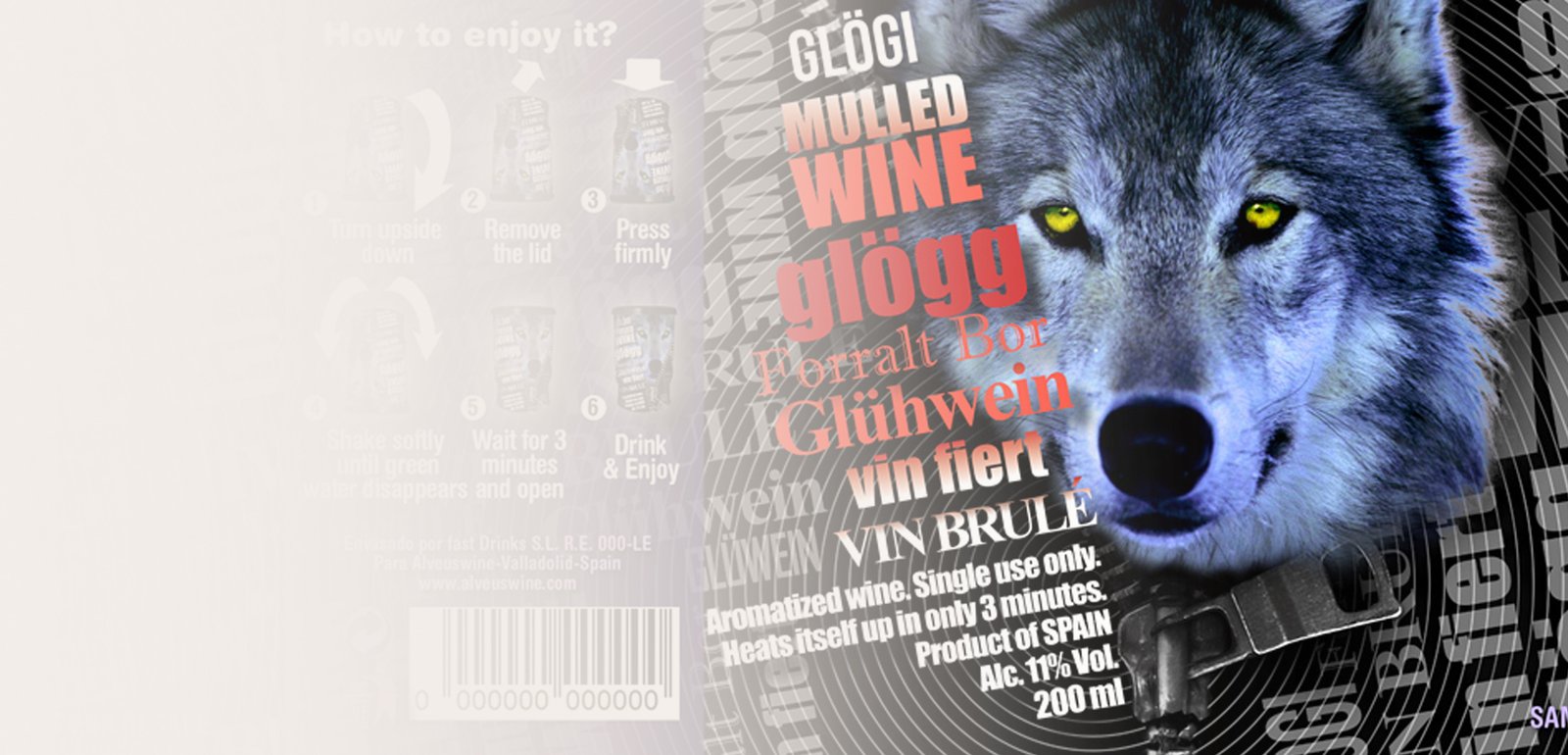 Diseño de packaging para vino dulce autocalentable