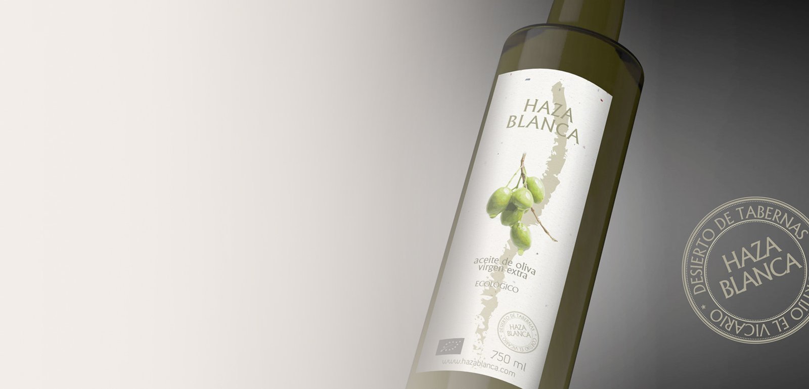 Diseño de etiquetas y packaging de aceite de oliva para Haza Blanca