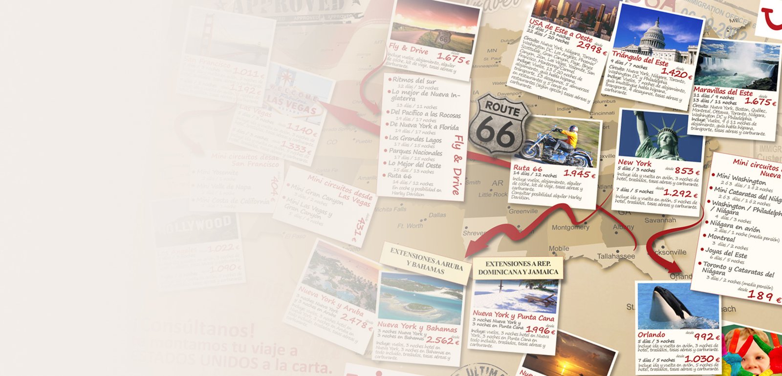 Diseño gráfico de flyers, folletos o anuncios para Avasa mapa USA a la carta