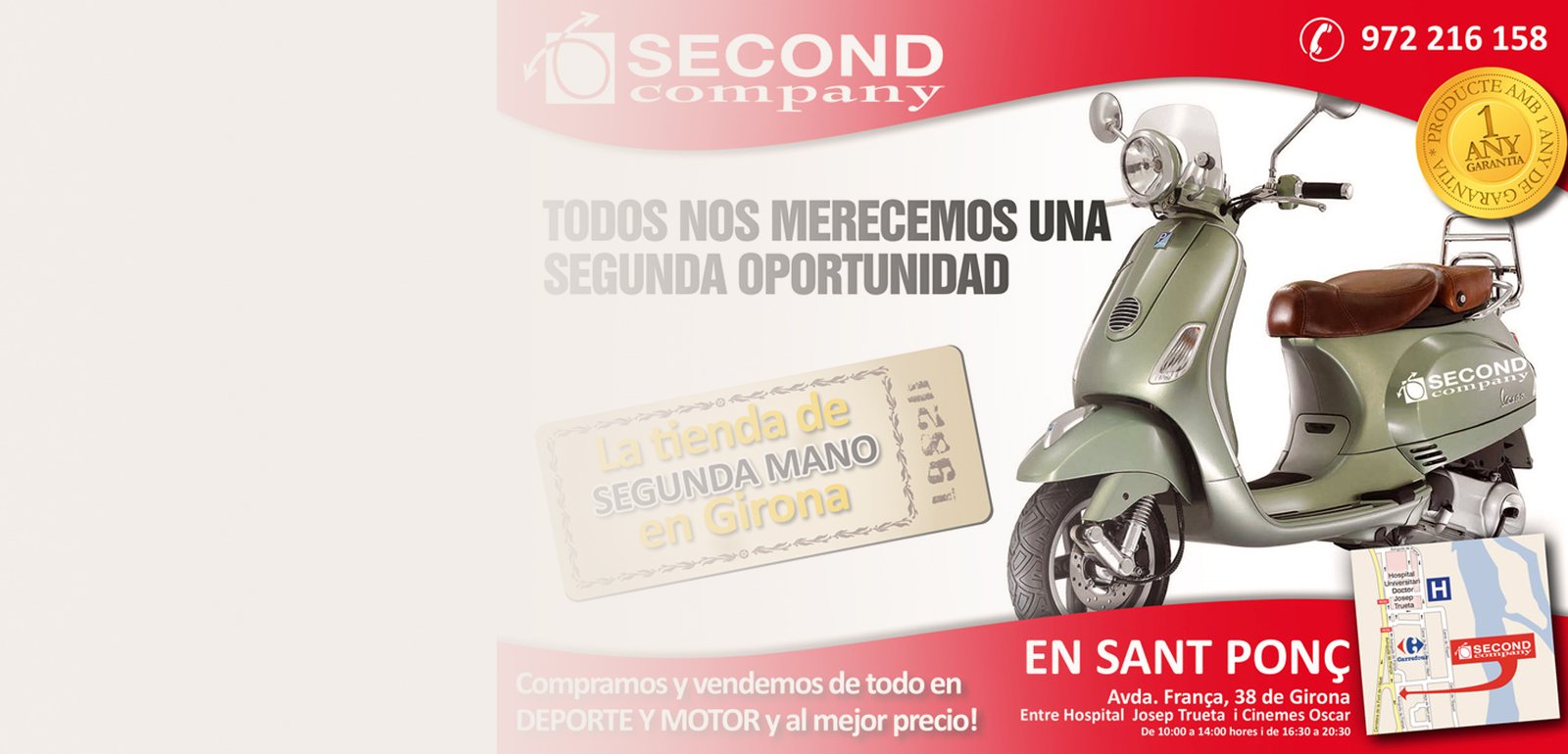 Diseño gráfico de flyers, folletos o anuncios para Second Company segunda oportunidad