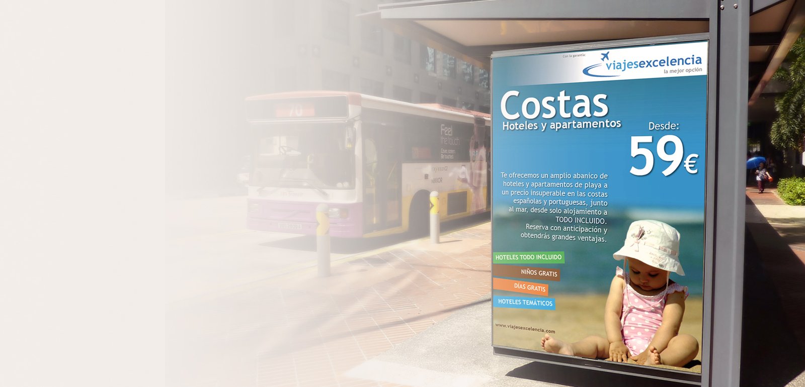 DiseÃ±o grÃ¡fico de flyers, folletos o anuncios para Posters Agencias Viajes