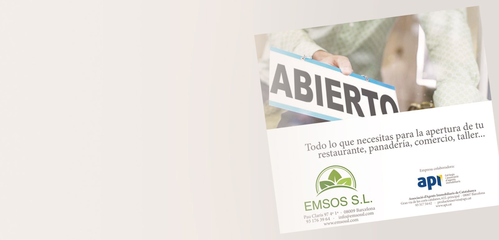 DiseÃ±o grÃ¡fico de flyers, folletos o anuncios para Emsos Inmobiliarias