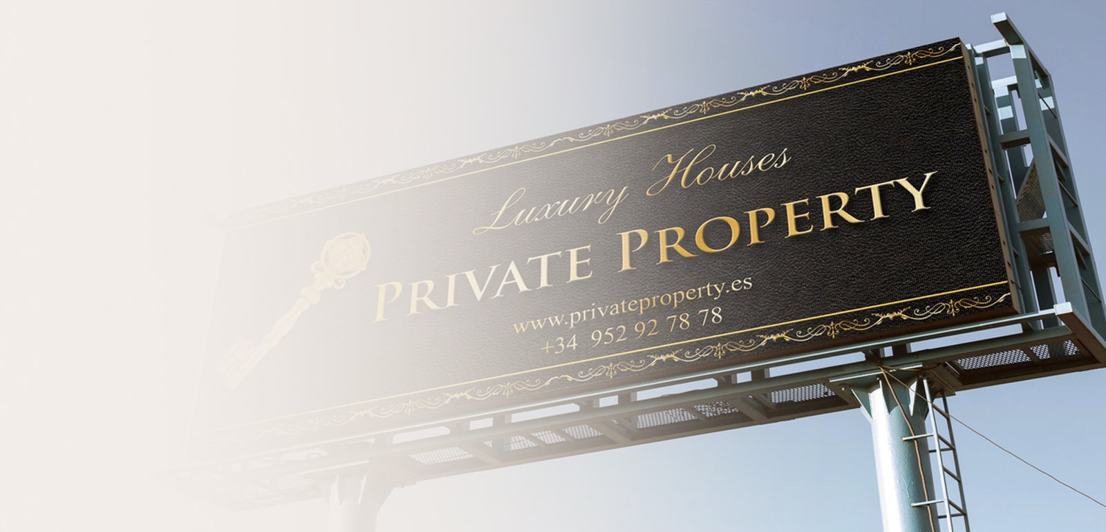 Luxury real estate billboard design for Private Property