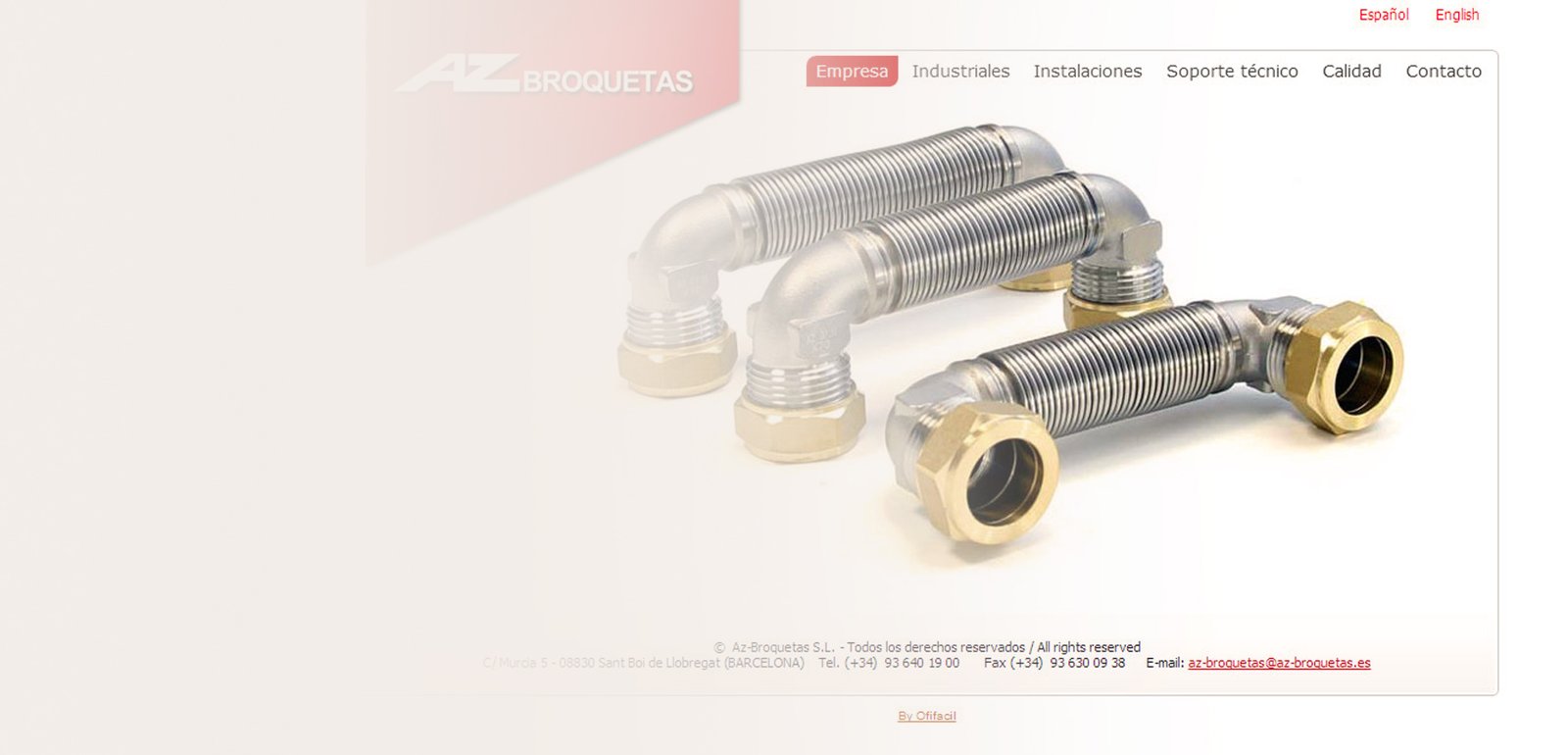 Diseño de página web para AZ Broquetas