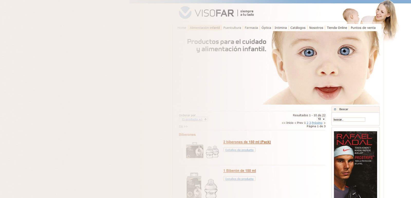 Diseño de página web para Visofar
