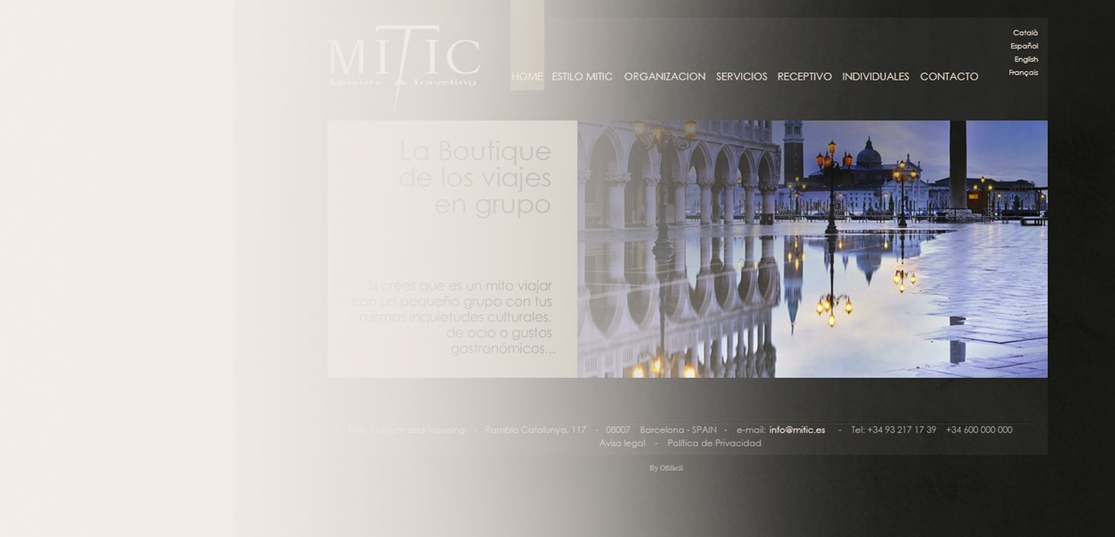 Diseño de página web para Mitic Viatges