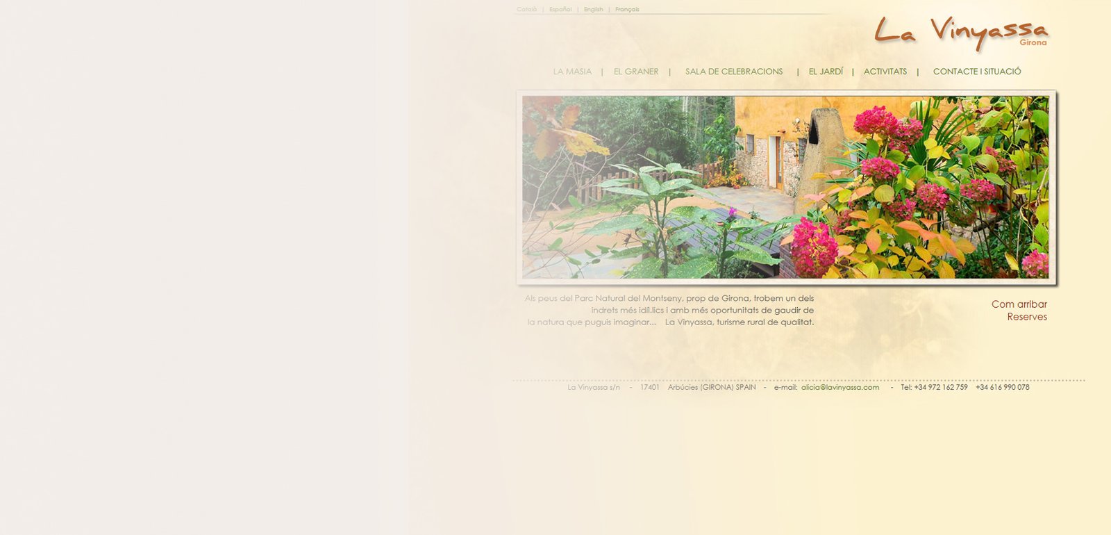 Diseño de página web para La Vinyassa
