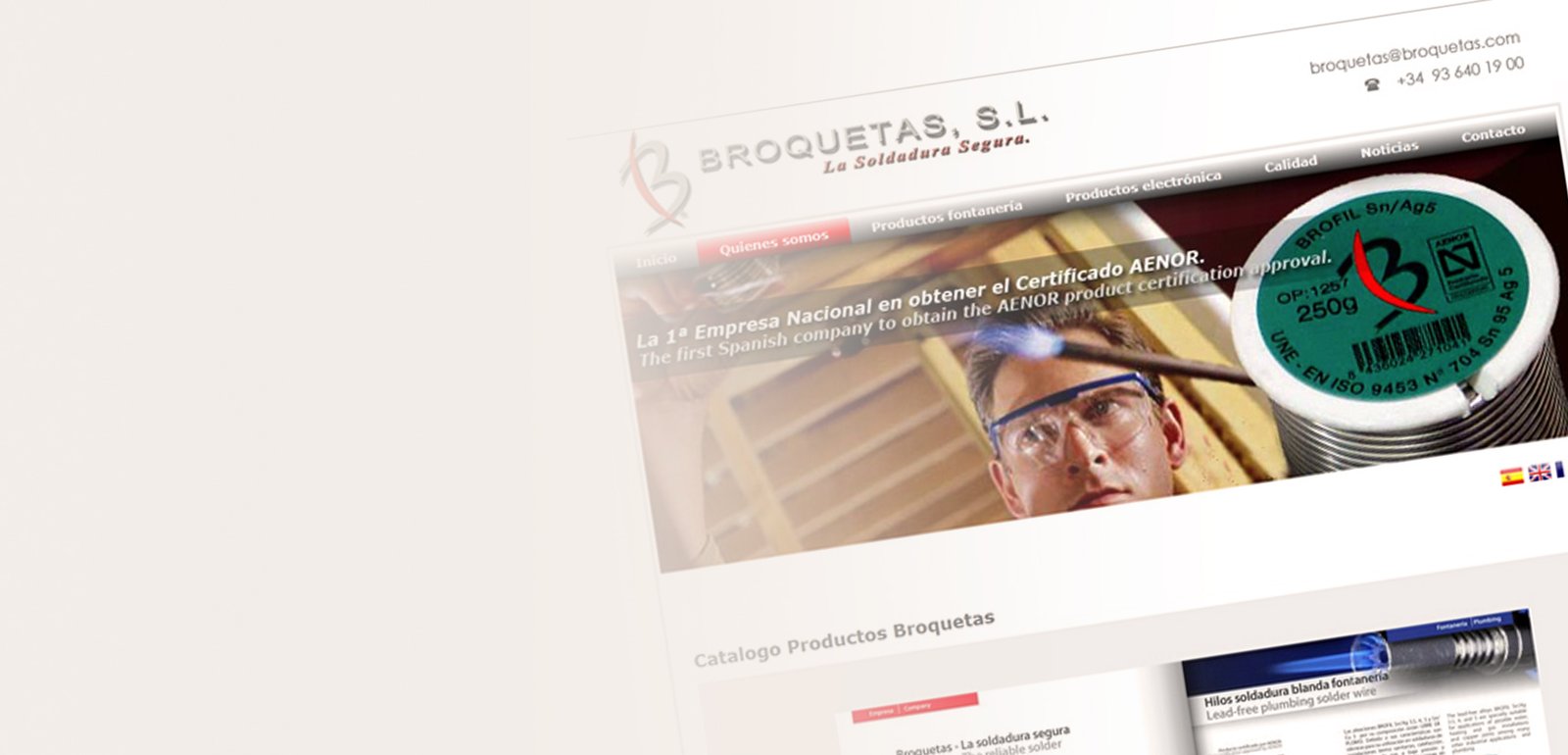 DiseÃ±o de pÃ¡gina web para Broquetas