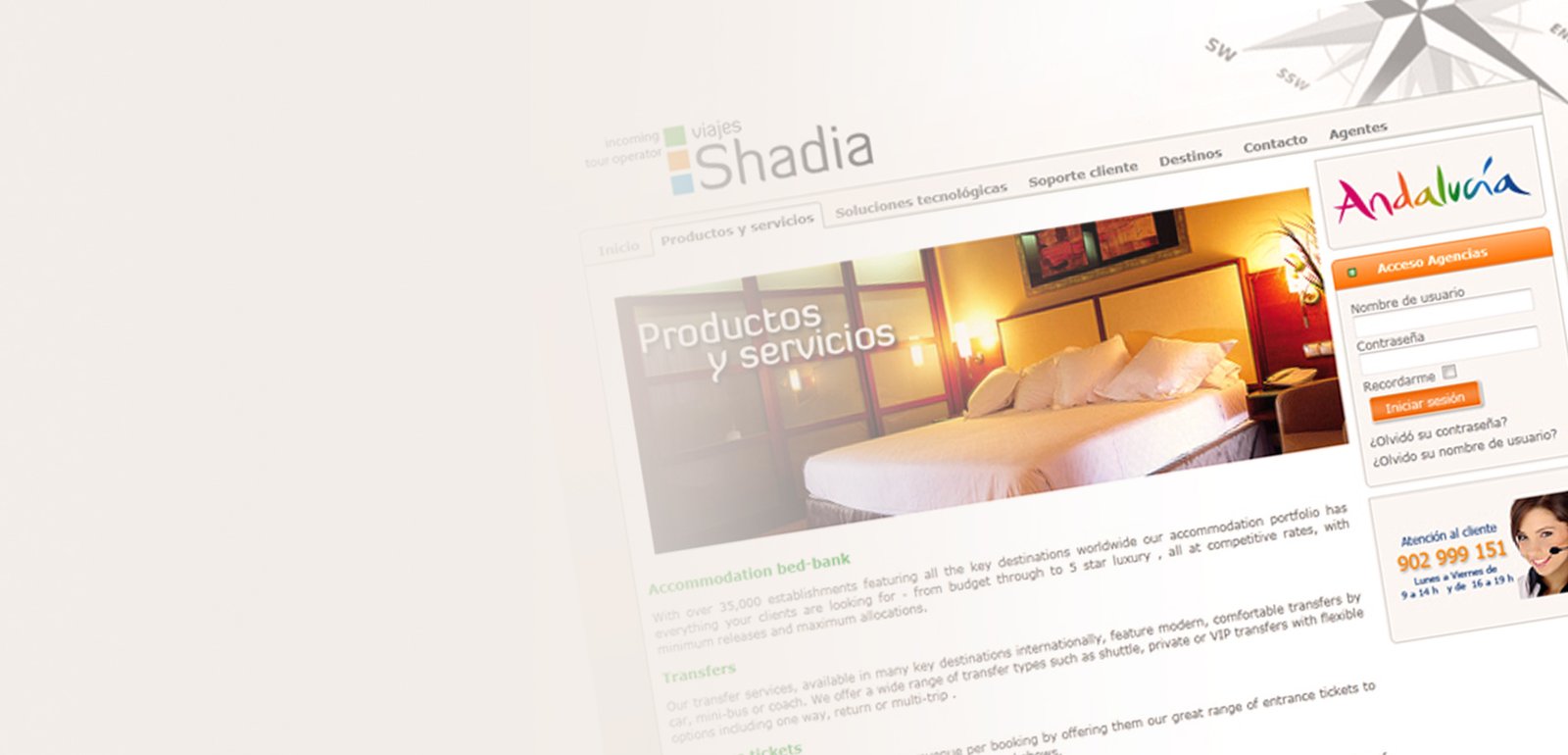 Diseño de página web para Viajes Shadia