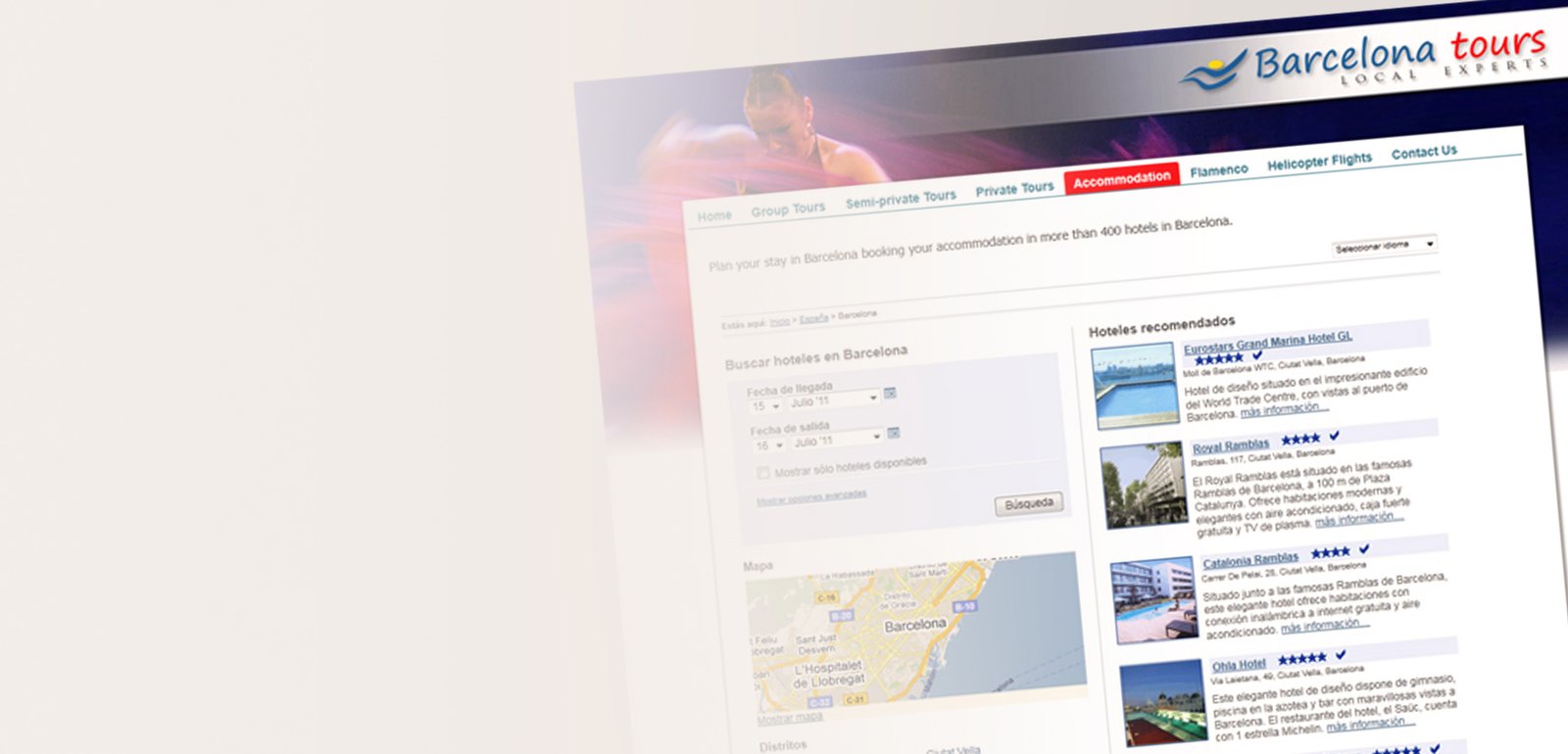 DiseÃ±o de pÃ¡gina web para Barcelona Tours