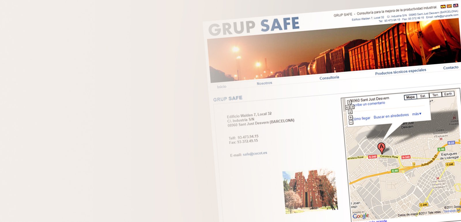 Diseño de página web para Grup Safe