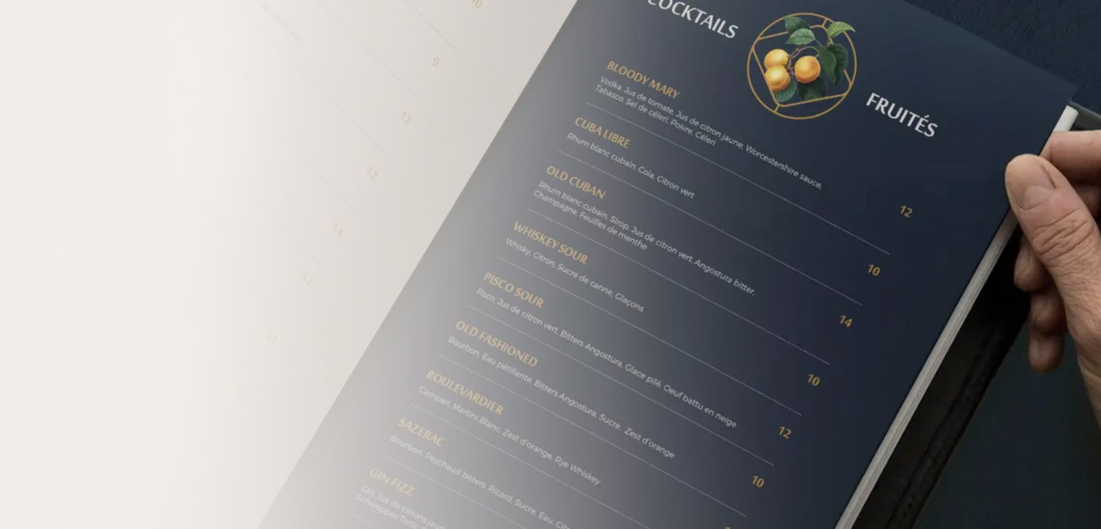 Diseño gráfico de menus de restaurantes y cartas de vinos con codigo QR