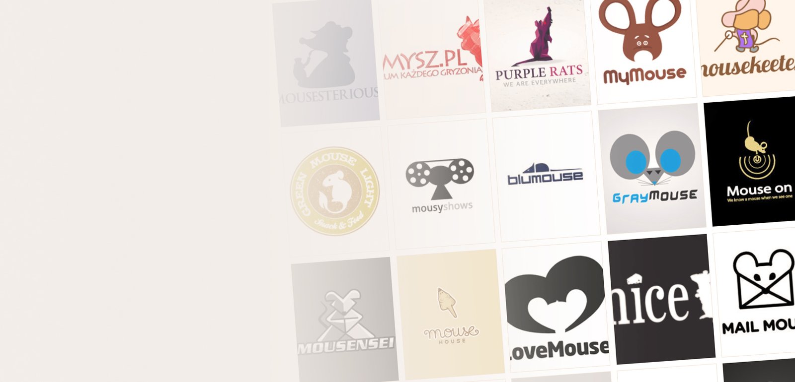 Ideas y ejemplos de logos inspirados en ratones