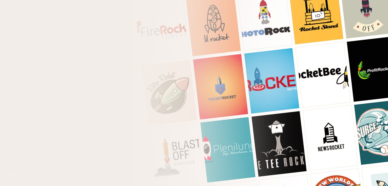 Ideas y ejemplos de logos inspirados en cohetes