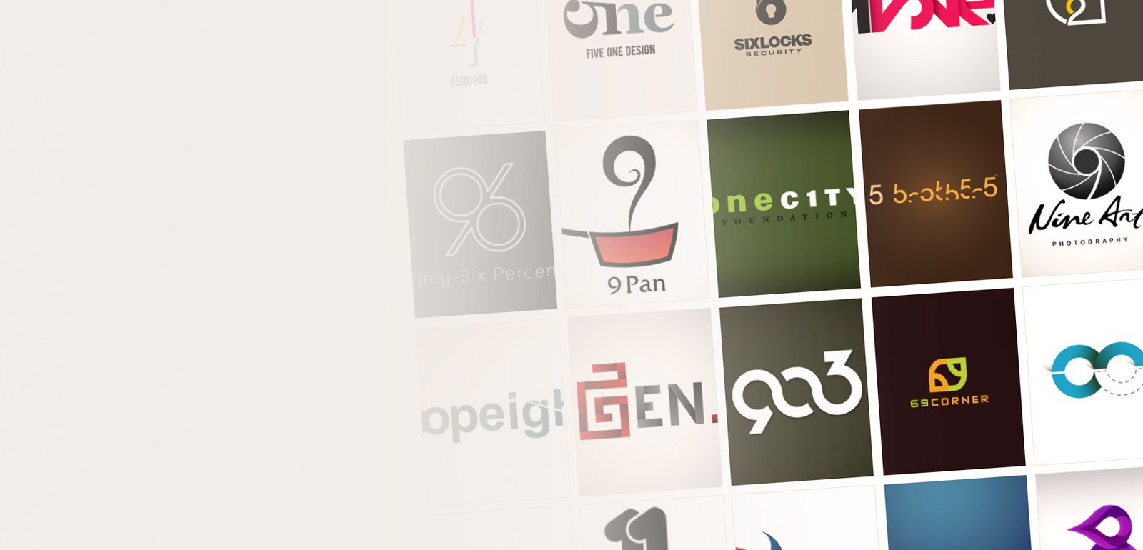 Ideas y ejemplos de logos inspirados en numeros