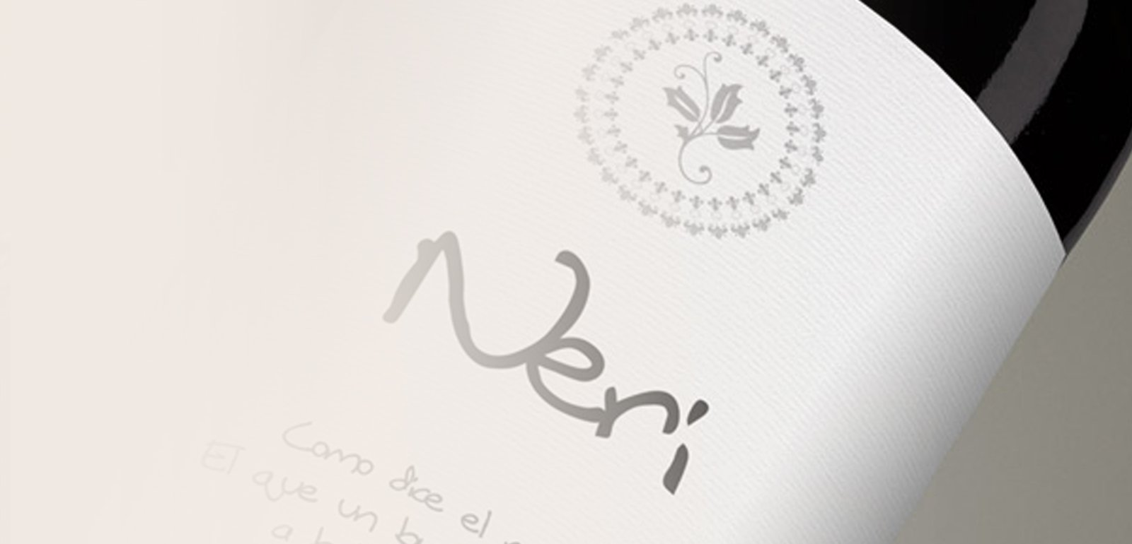 Diseño de logo y etiqueta para NERI, marca de vino espanol