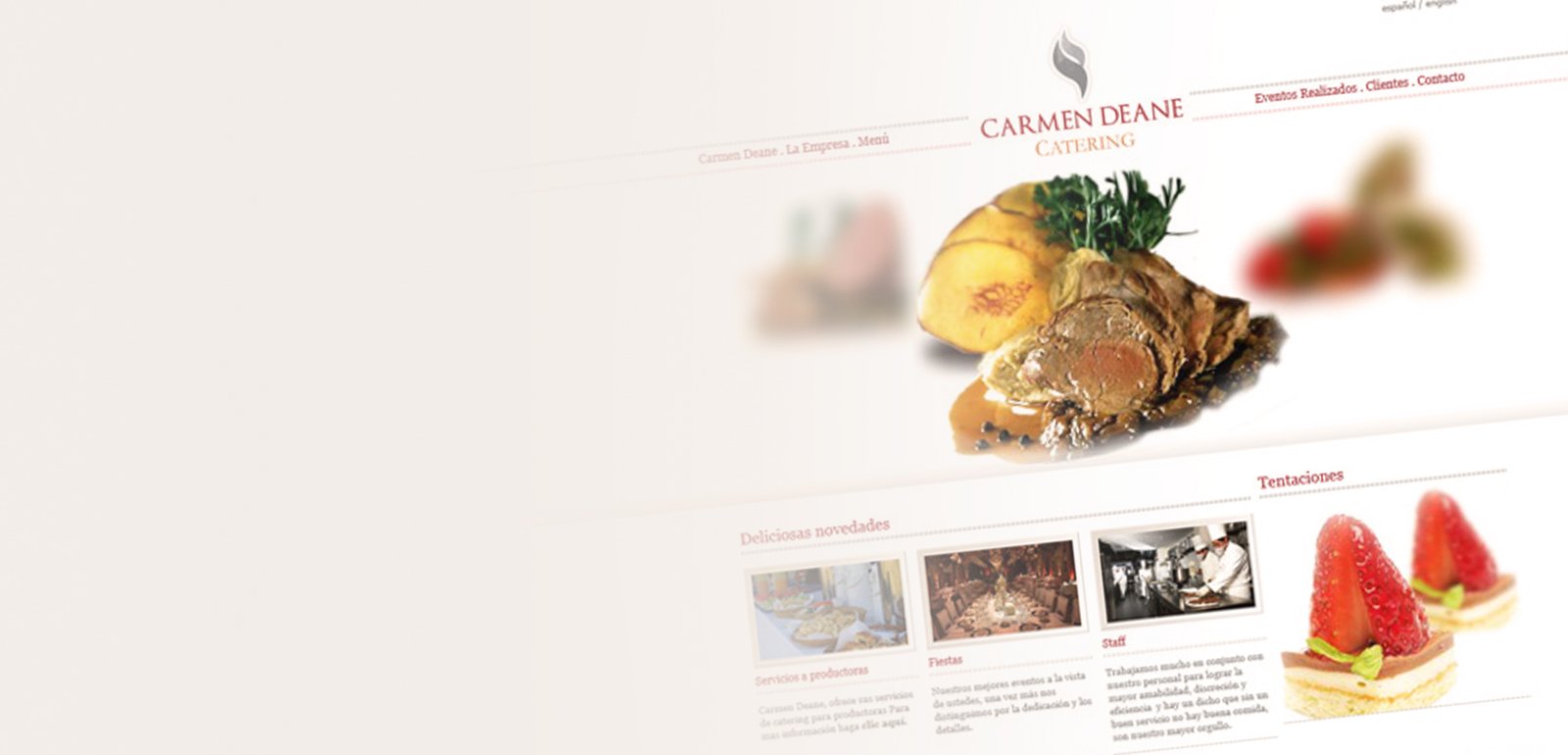 Ideas creativas para diseño web de catering gourmet y gastronomia