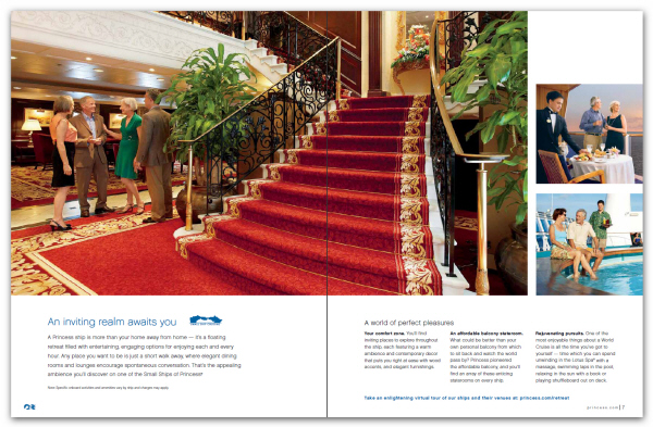 ideas ejemplos maquetacion diseño catalogos revistas folletos cruceros turismo viajes