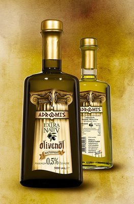 Ideas and examples of design and packaging of extra virgin olive oil labels, bottles, bottles of olive oil