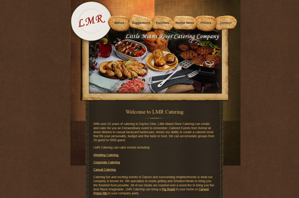 ideas ejemplos diseño hacer crear pagina web empresa catering gourmet gastronomia alta cocina
