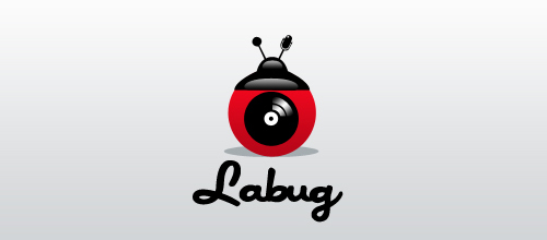 Ideas and examples of logo design inspired by ladybugs