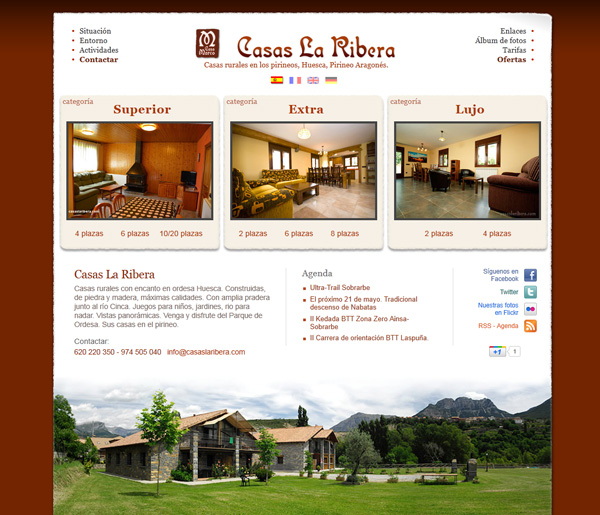 Ideas y ejemplos diseño web casa rural turismo rural