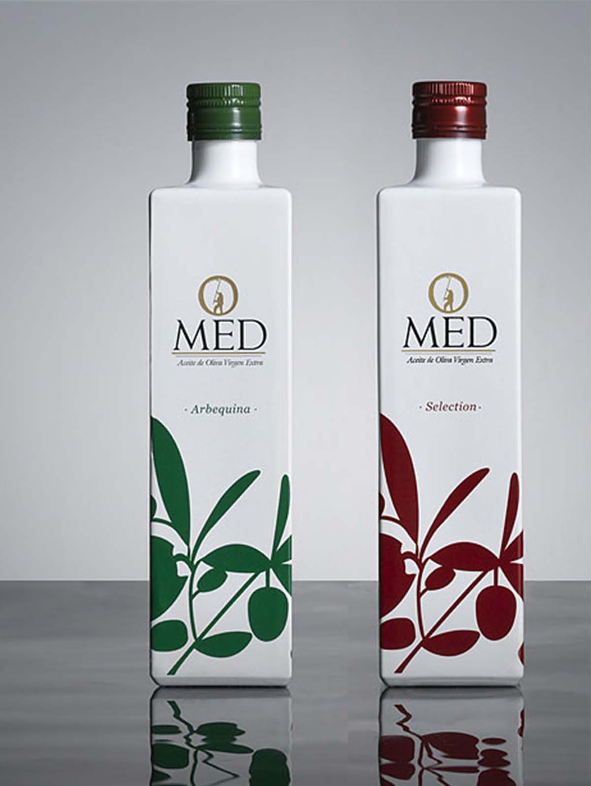Ideas, ejemplos e inspiración para la creación y diseño de etiquetas de aceite de oliva virgen extra y botellas de aceite de oliva. Packaging, botellas y diseños de etiquetas de aceite de oliva modernas, para la inspiración.