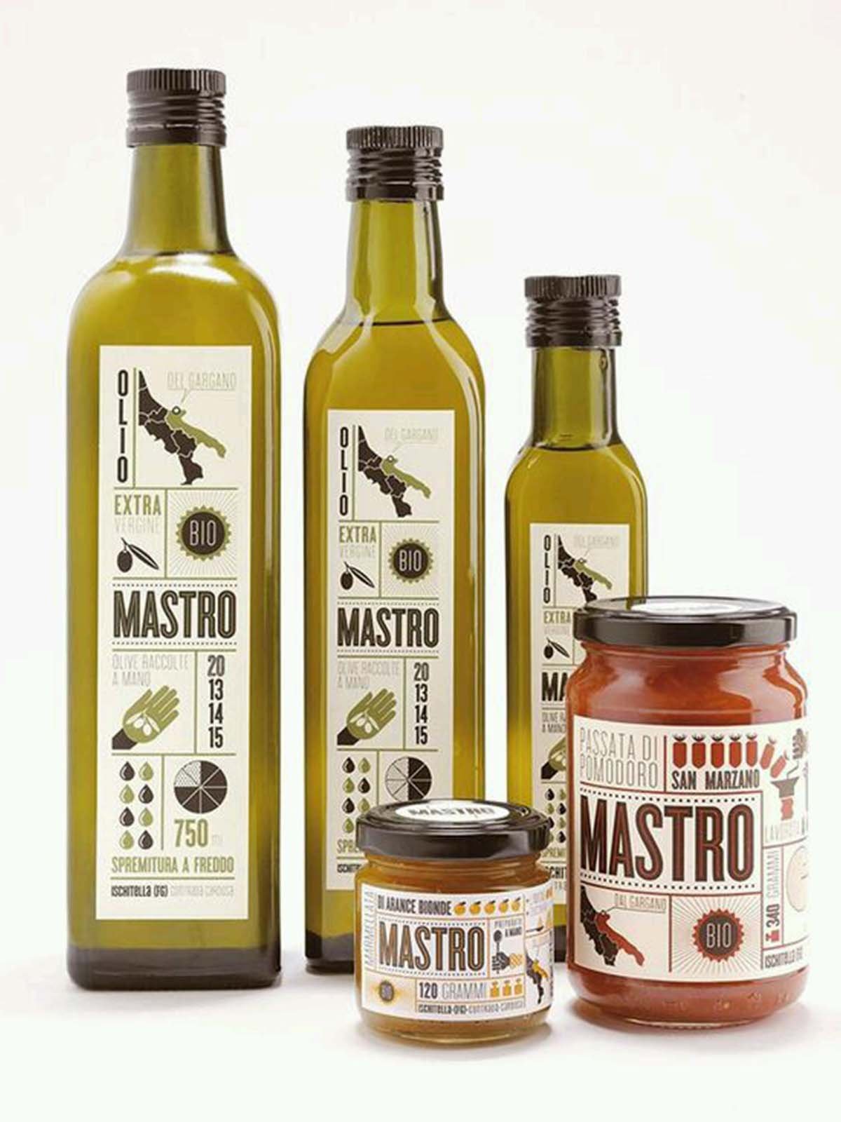 Ideas, examples and inspiration for the creation and design of extra virgin olive oil labels and olive oil bottles. Modern olive oil packaging, bottle and label designs for inspiration. (part 1)