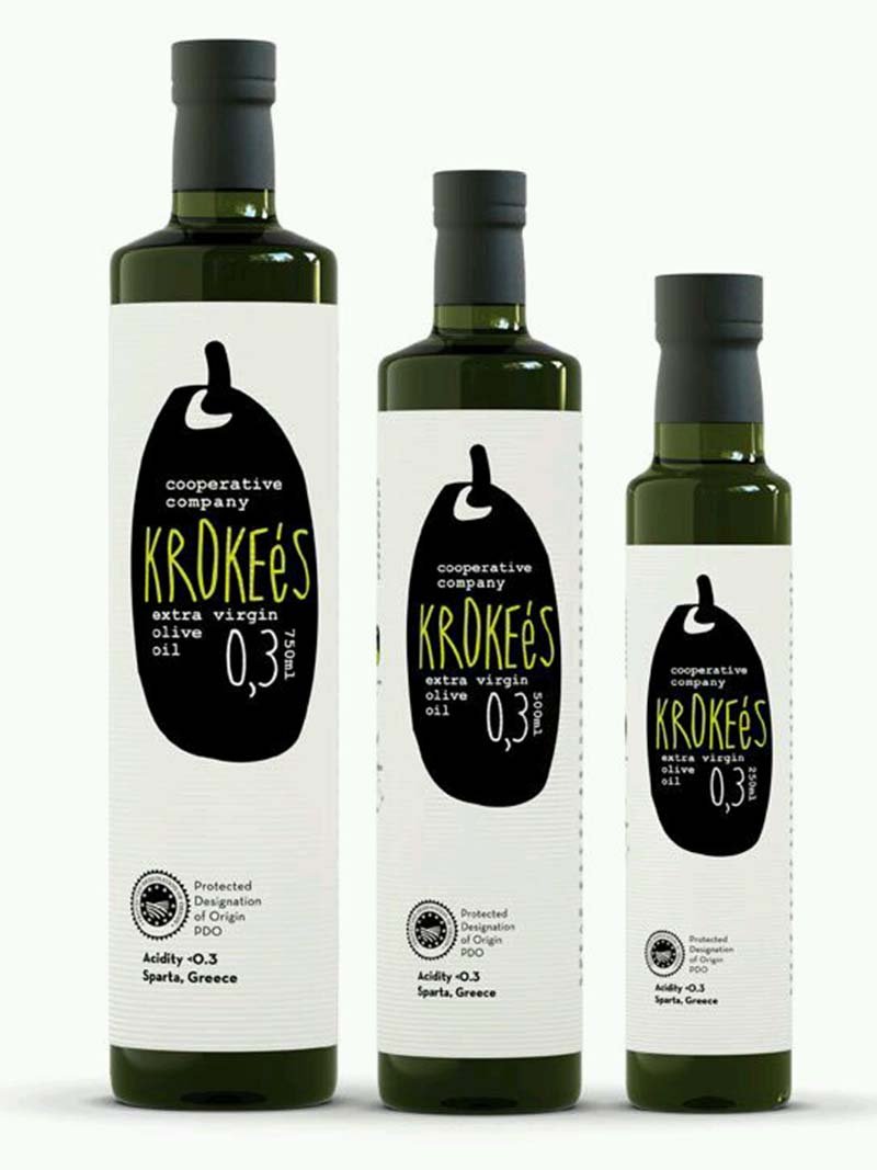 Ideas, examples and inspiration for the creation and design of extra virgin olive oil labels and olive oil bottles. Modern olive oil packaging, bottle and label designs for inspiration. (part 1)