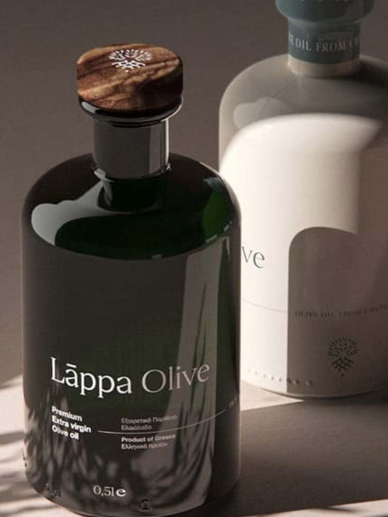 Ideas, examples and inspiration for the creation and design of extra virgin olive oil labels and olive oil bottles. Modern olive oil packaging, bottle and label designs for inspiration. (part 1)