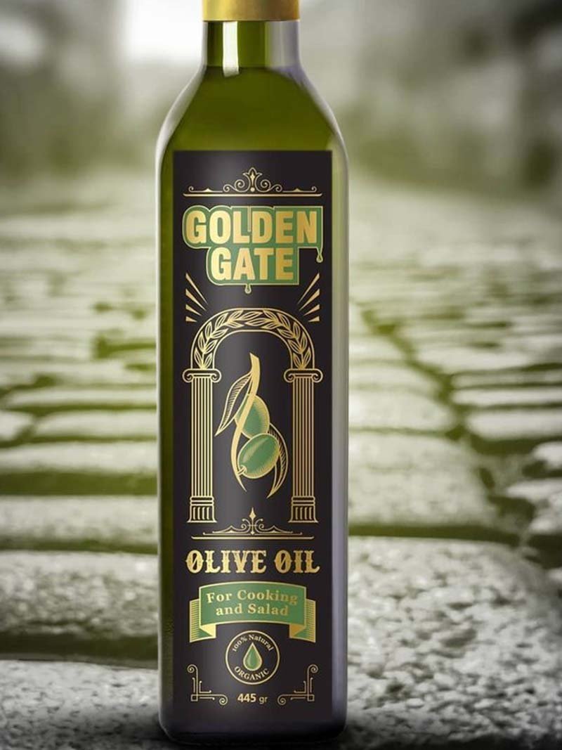 Ideas, examples and inspiration for the creation and design of extra virgin olive oil labels and olive oil bottles. Modern olive oil packaging, bottle and label designs for inspiration. (part 1)