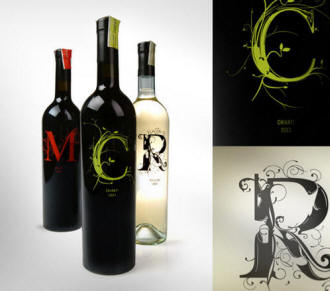 PACKAGING: Creative label design for wine bottles, spirits, beer labels, water, examples and ideas inspiration