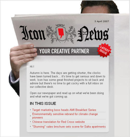 Ideas to create newsletters and newsletters or emails with commercial information: