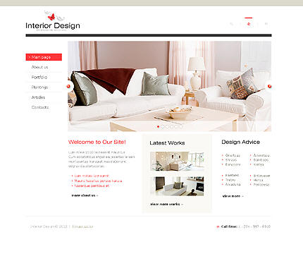 Creative ideas to make a website of interior design, home, accessories and home accessories