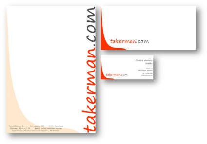 Diseño de identidad visual para Takerman