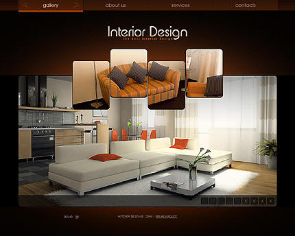 Creative ideas to make a website of interior design, home, accessories and home accessories