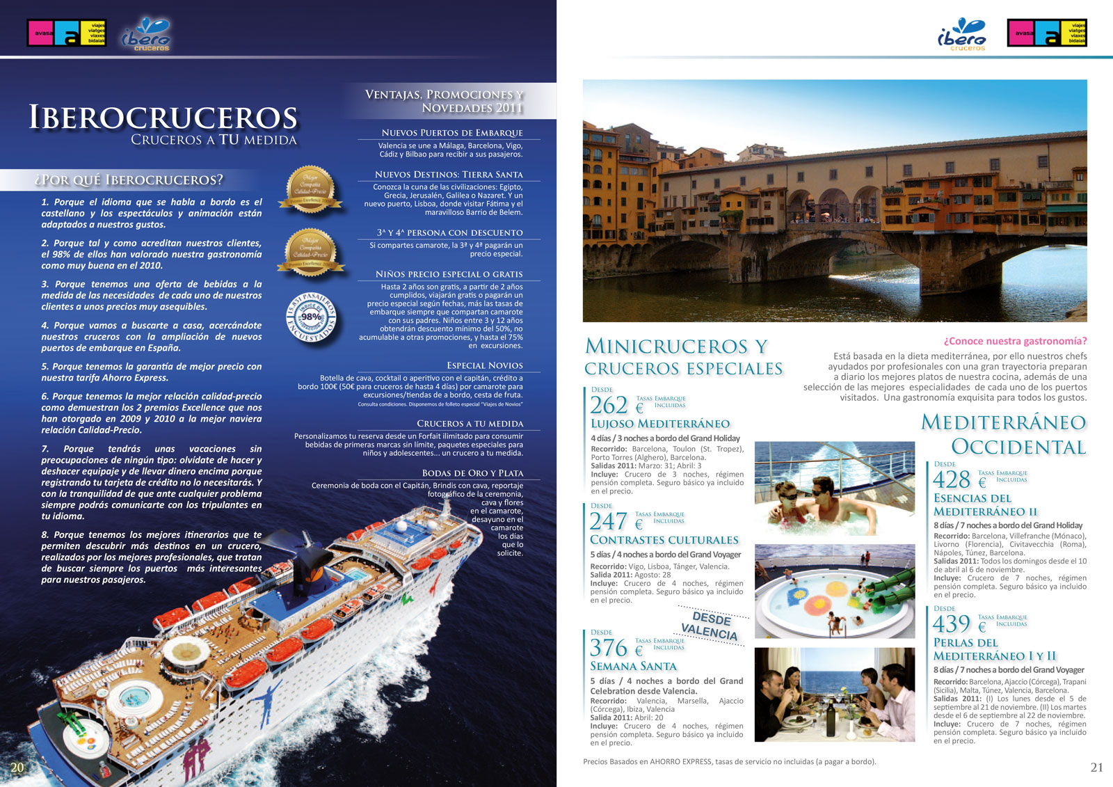Diseño gráfico y creativo de maquetación de catálogos de productos para agencias de viajes y tour operadores