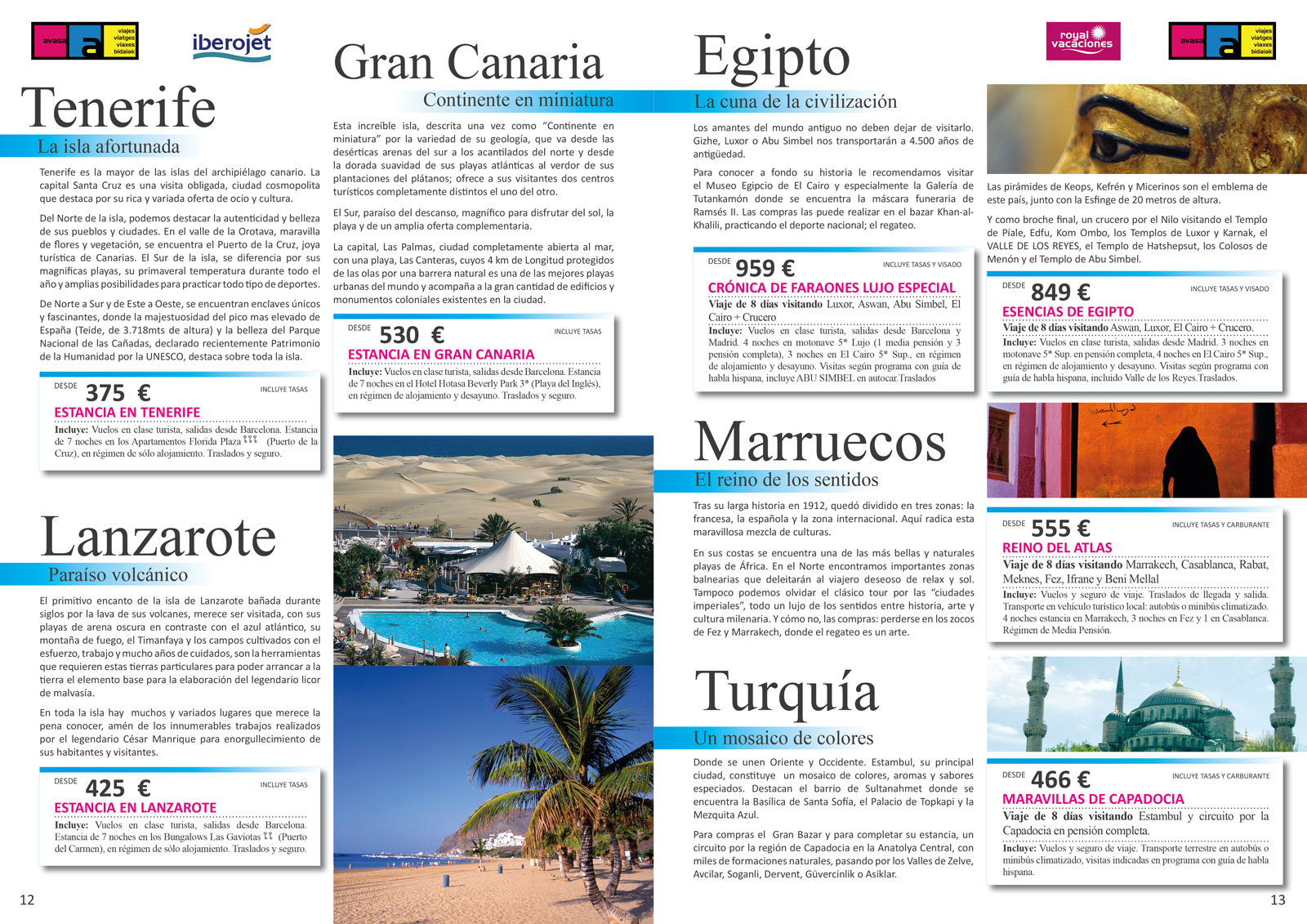 Diseño gráfico y creativo de maquetación de catálogos de viajes para agencias de viajes y tour operadores