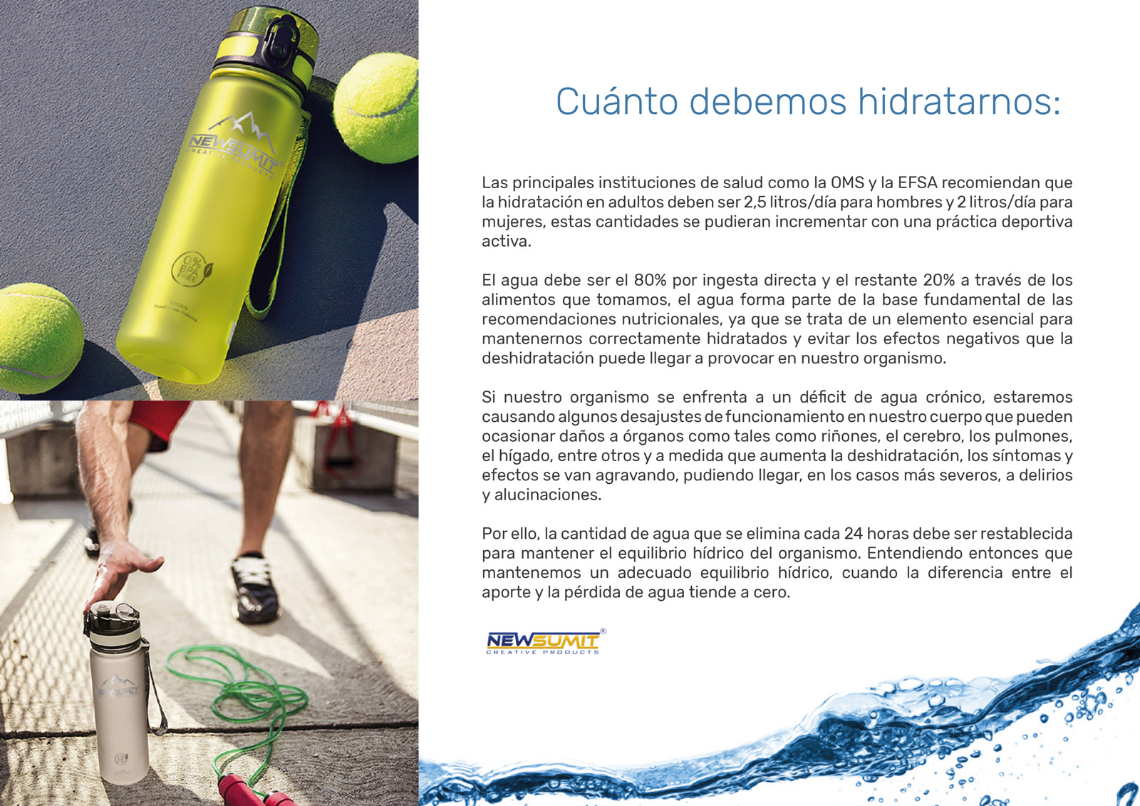 Layout and creative design of corporate product catalog for hydration guide for sports products