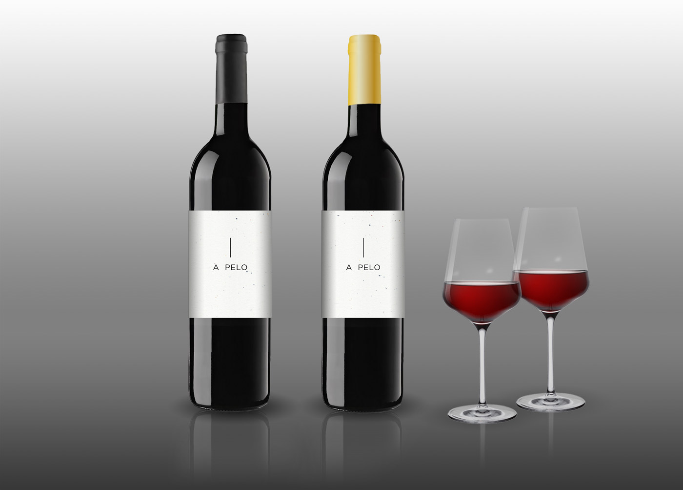 Diseño gráfico y creativo de etiquetas y packaging de vino para irreverente A PELO
