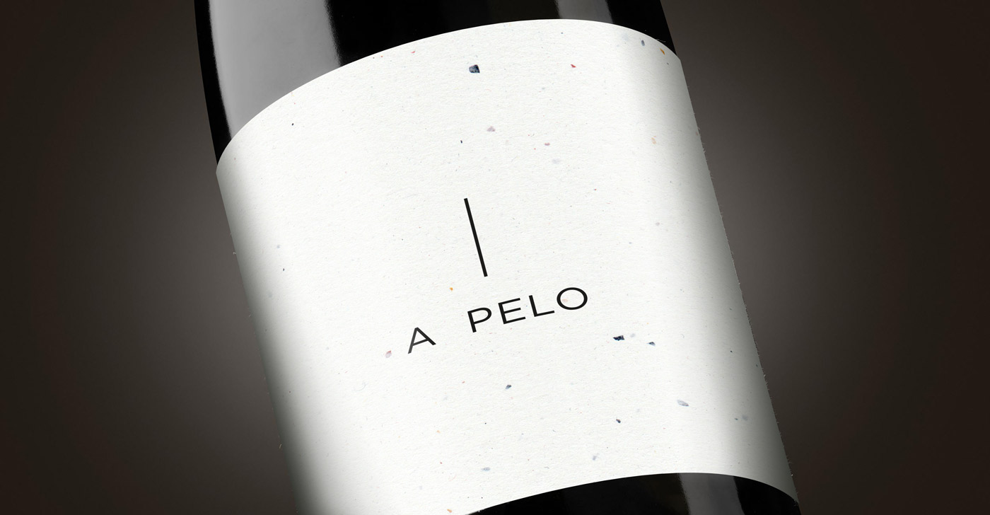 Graphic and creative design of wine labels and packaging for A PELO