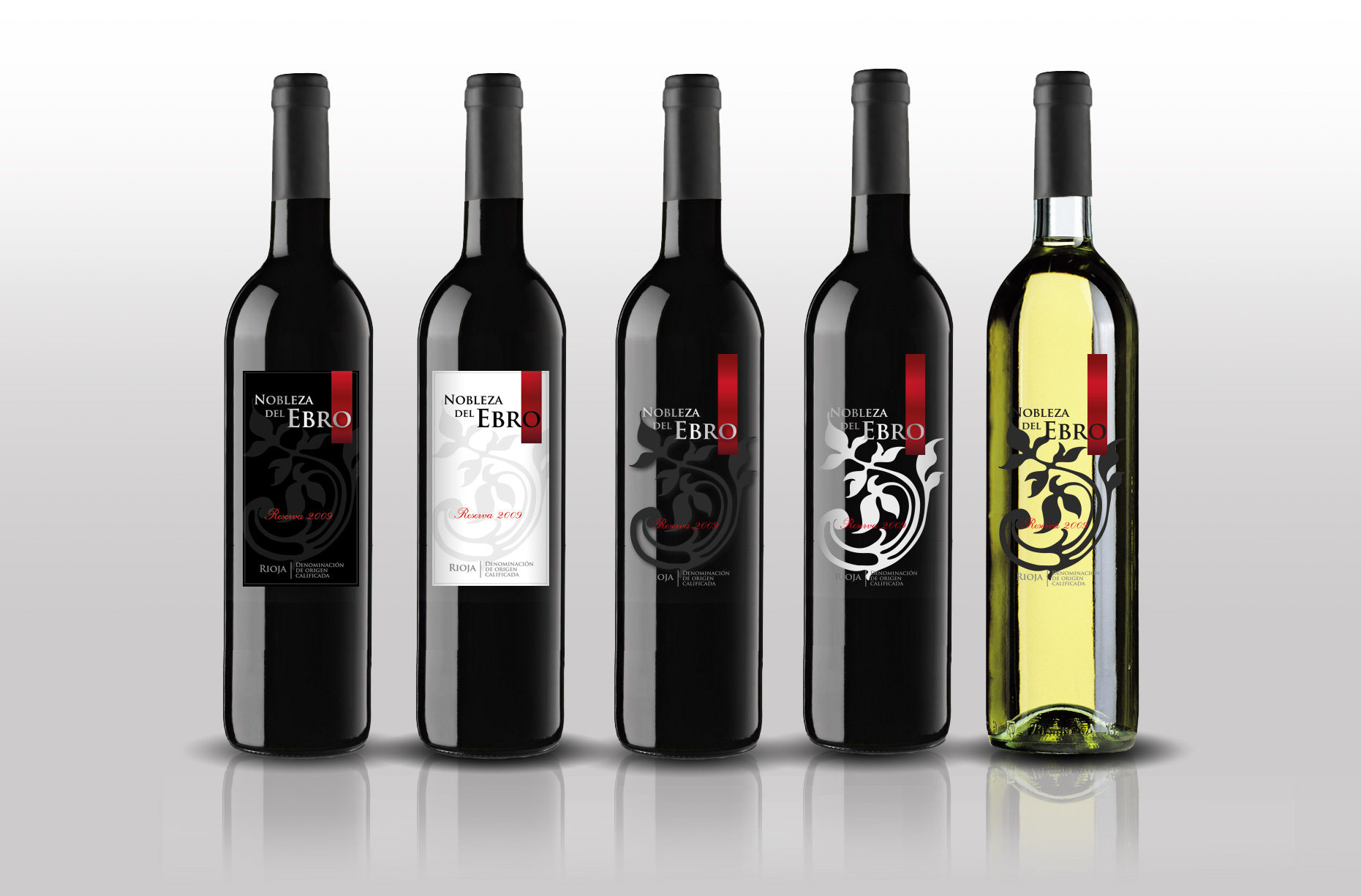 Diseño gráfico y creativo de etiquetas y packaging de vino para tinto denominación origen Somontano