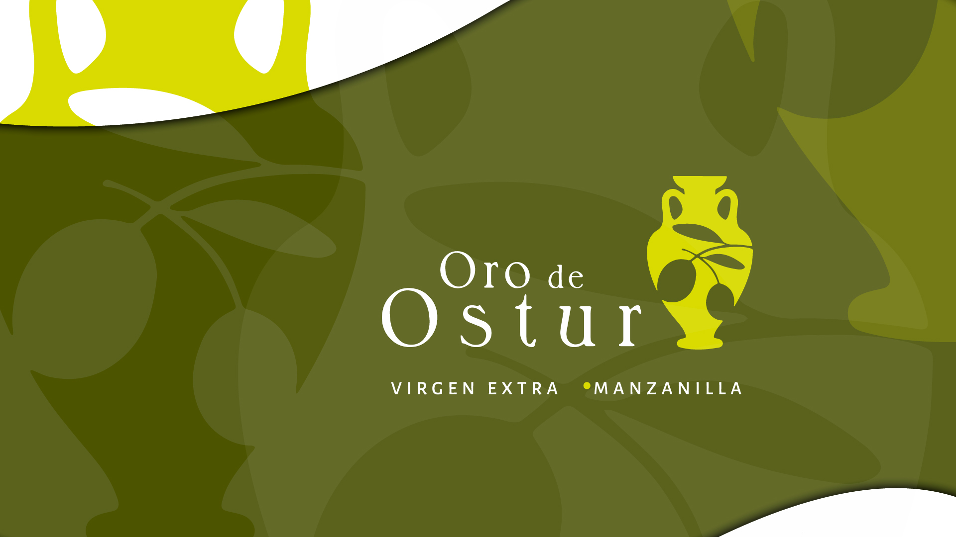 Diseño gráfico y creativo de etiquetas de aceite de oliva virgen extra para ORO DE OSTUR