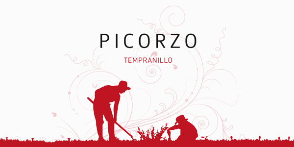 Graphic and creative design of wine labels and packaging for PICORZO