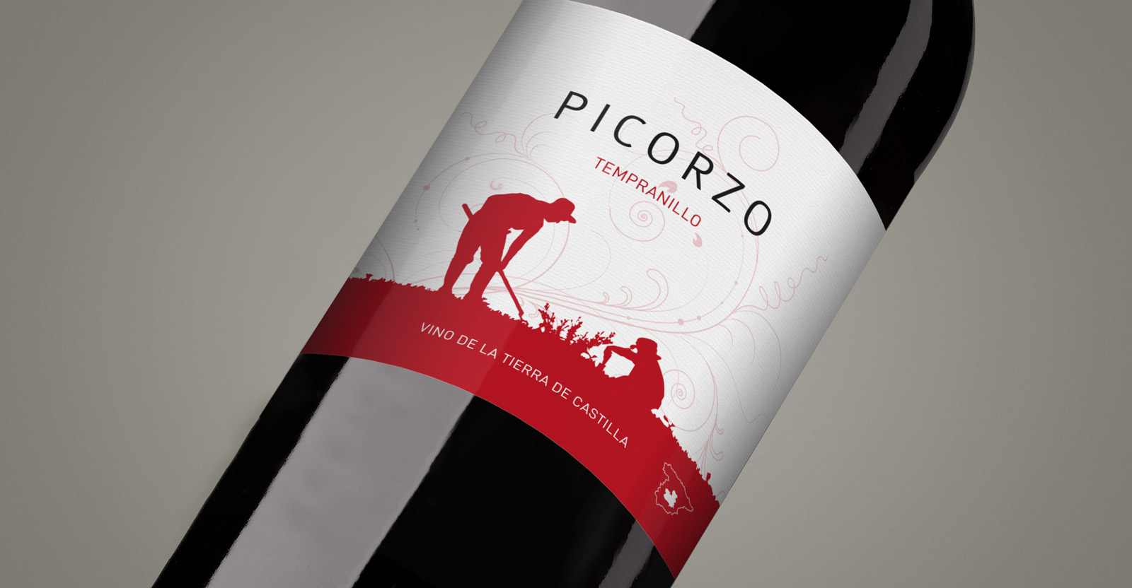 Diseño gráfico y creativo de etiquetas y packaging de vino para PICORZO de Bodegas Taray