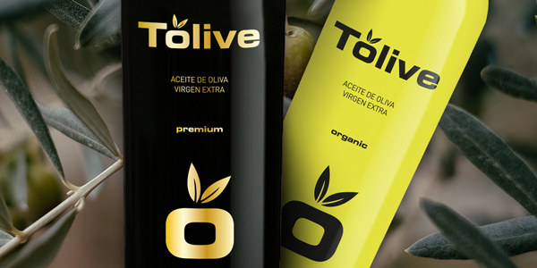 Diseño gráfico y creativo de etiquetas de aceite de oliva virgen extra TOLIVE
