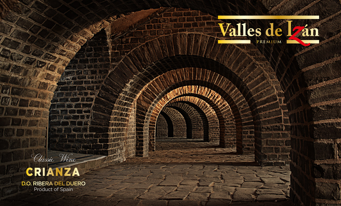 Portfolio of graphic and creative design works on wine labels and packaging for Spanish wine: VALLES DE IZAN