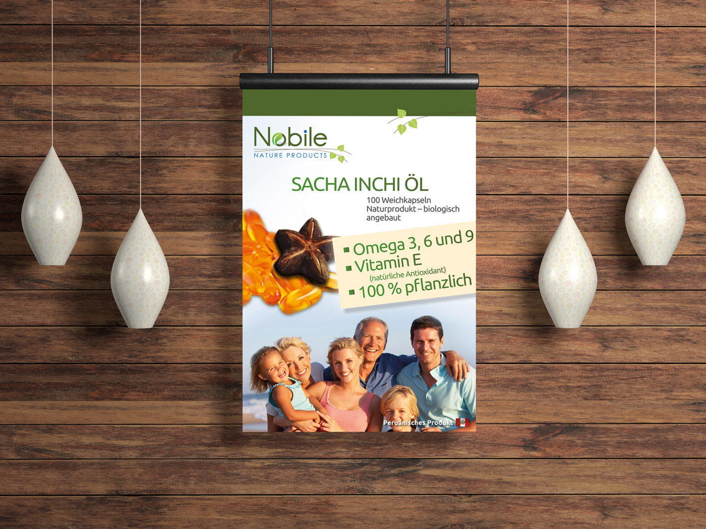 Layout and graphic and creative design of flyers for marketing company of natural products in Germany